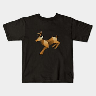 geometric deer Kids T-Shirt